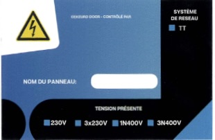 Bordsticker huishoudelijk FR